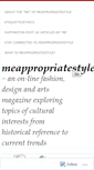 Mobile Screenshot of meappropriatestyle.com